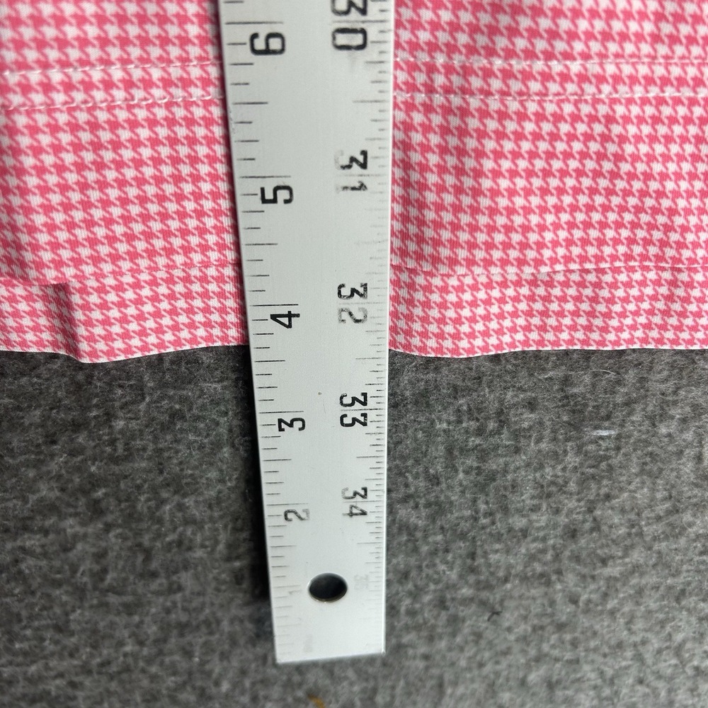 FootJoy Golf Polo Shirt Mens Large Pink White Houndstooth Brookstone Golf‎ & CC - Picture 7 of 12